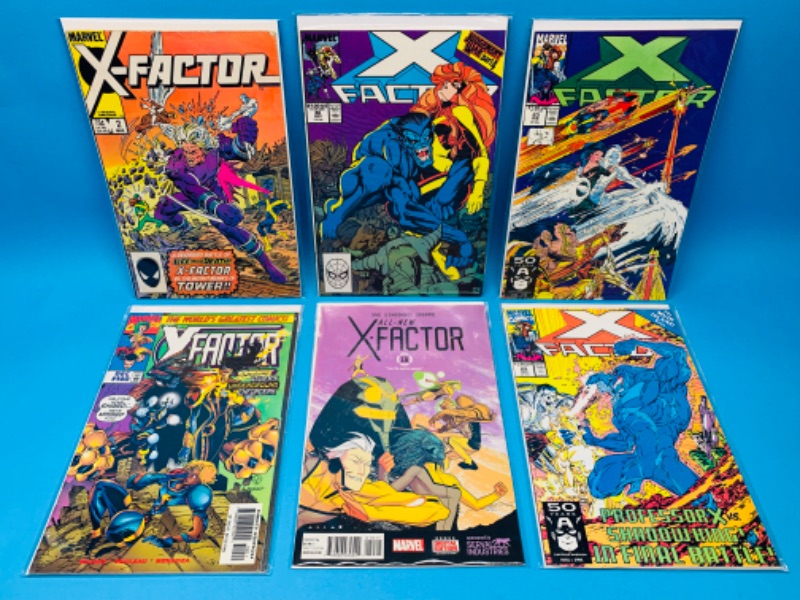 Photo 1 of 625020…6 x-factor  comics in plastic sleeves 