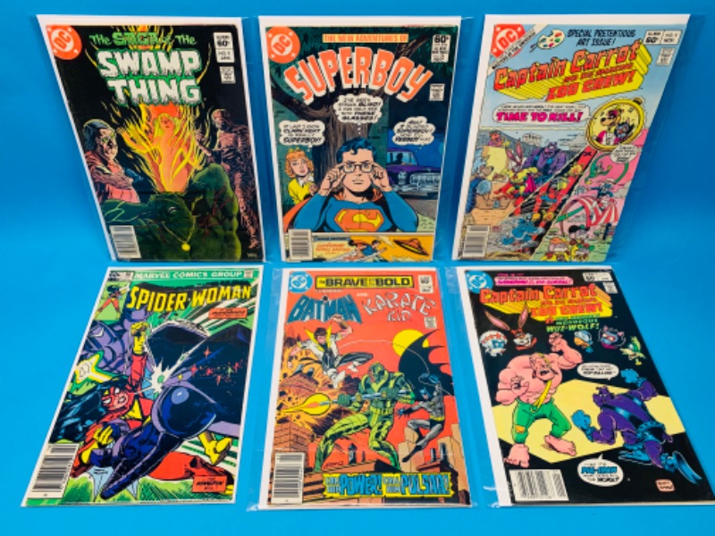 Photo 1 of 625022…6 older $.60 comics in plastic sleeves 