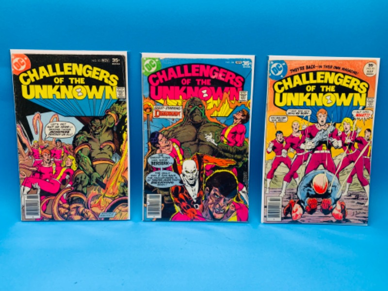 Photo 1 of 625023…3 vintage $.35?challengers of the unknown comics in plastic sleeves 