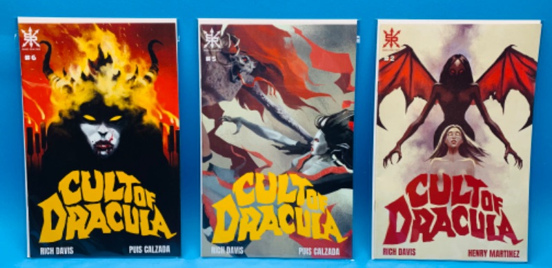 Photo 1 of 625036…3 cult of Dracula comics in plastic sleeves 