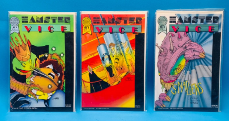 Photo 1 of 625041… 3 hamster vice comics in plastic sleeves 