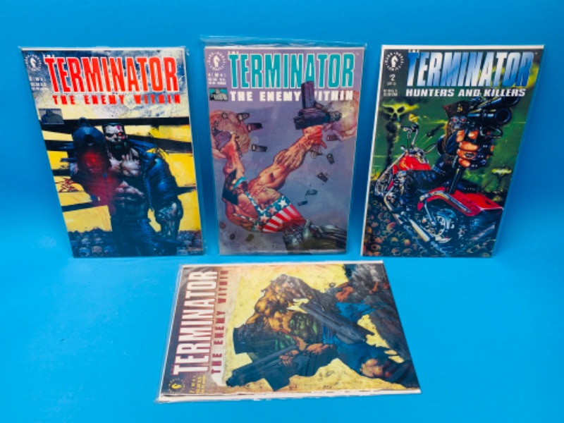 Photo 1 of 625046…4 terminator comics in plastic sleeves 