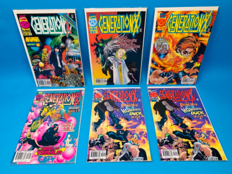 Photo 1 of 625056…6 generation x comics in plastic sleeves 