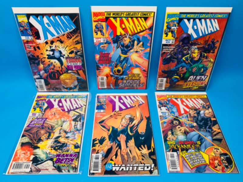 Photo 1 of 625061… 6 X-men comics in plastic sleeves 