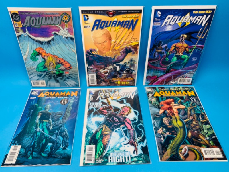 Photo 1 of 625066…6 aquaman comics in plastic sleeves 