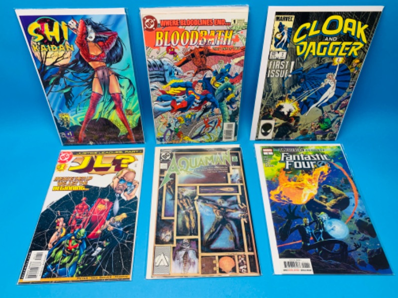 Photo 1 of 625070…6  comics all #1’s in plastic sleeves 