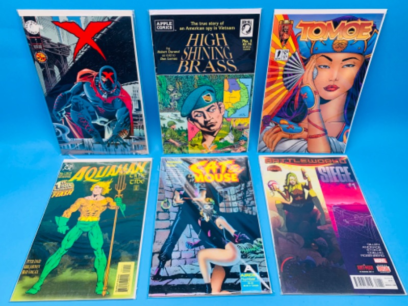 Photo 1 of 625075… 6  comics all #1’s in plastic sleeves 