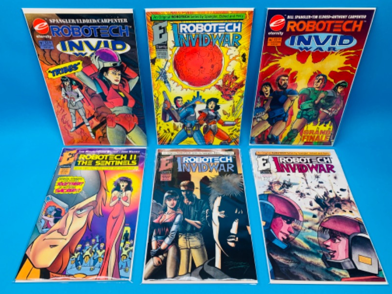 Photo 1 of 625088…  6 robotech comics in plastic sleeves 