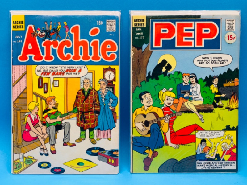 Photo 1 of 625099…2 vintage $.15 Archie  comics in plastic sleeves 