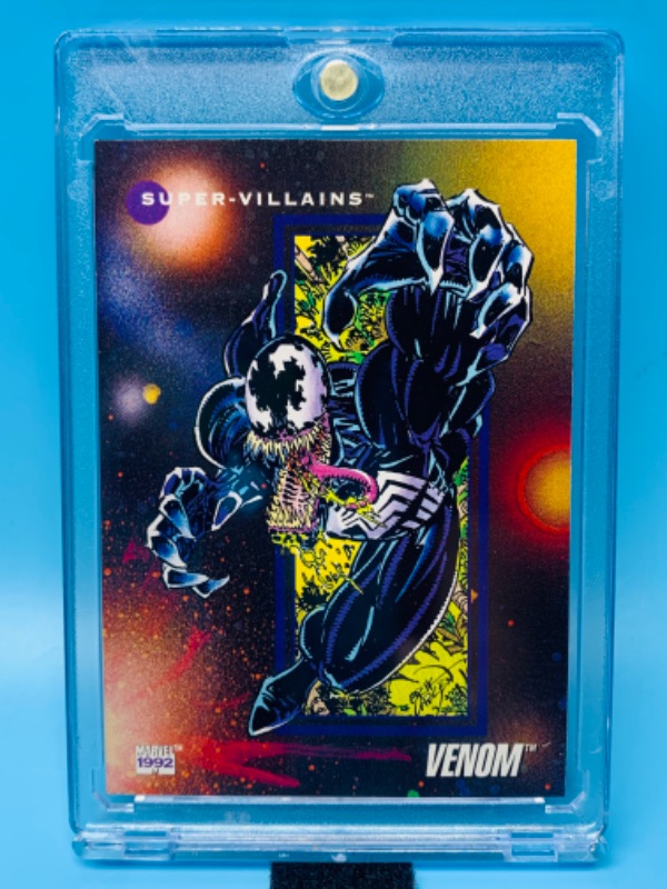 Photo 1 of 625105…1992 marvel venom card 108 in hard plastic case 