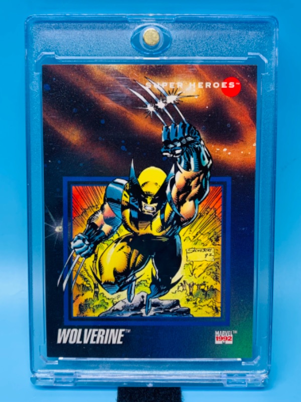 Photo 1 of 625107…1992 marvel Wolverine card 38  in hard plastic case 