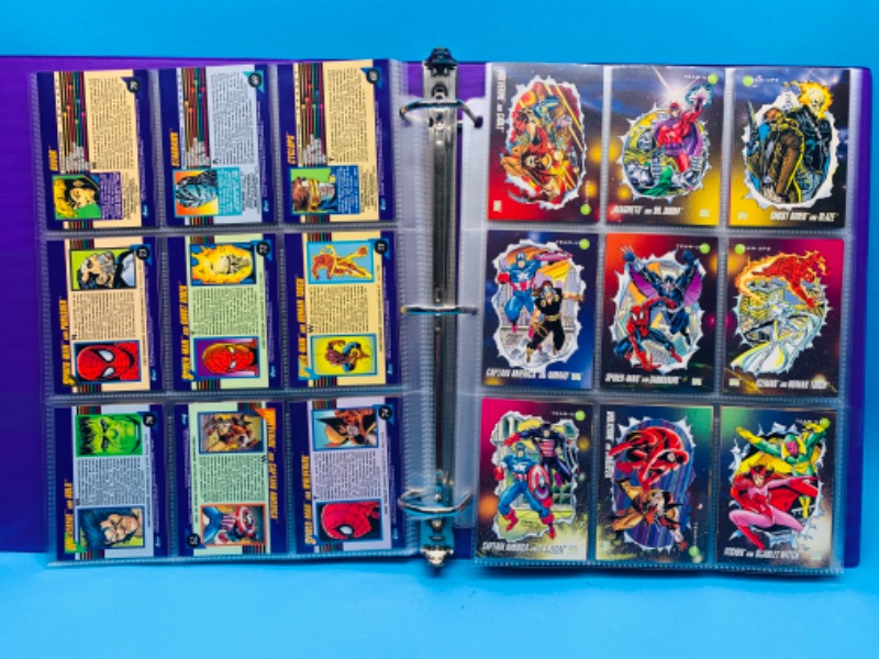 Photo 6 of 625114…not complete set - 192 out of 200 Marvel 1992 comic cards in binder 