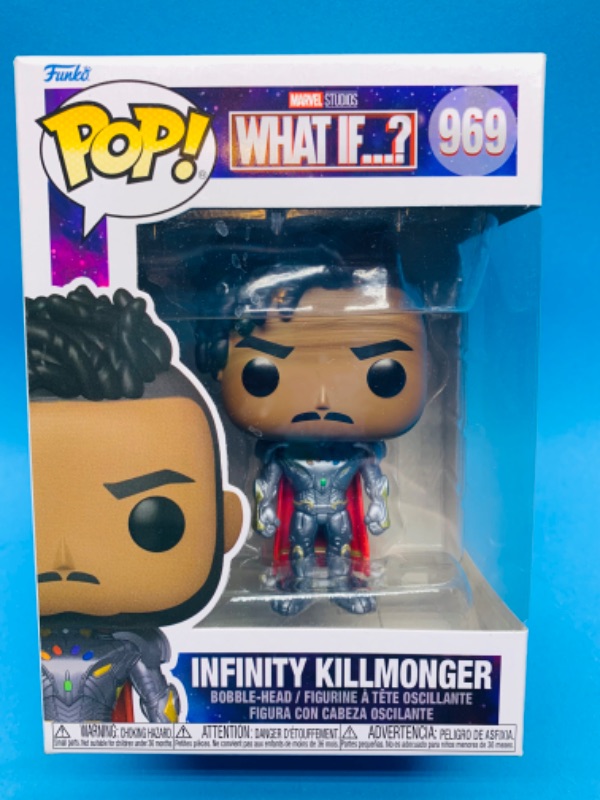 Photo 1 of 625149… Funko pop what if? Infinity killmonger bobble head figure 