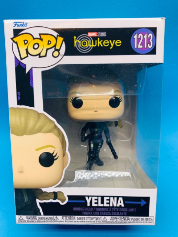 Photo 1 of 625151… Funko pop Hawkeye Yelena bobble head figure 