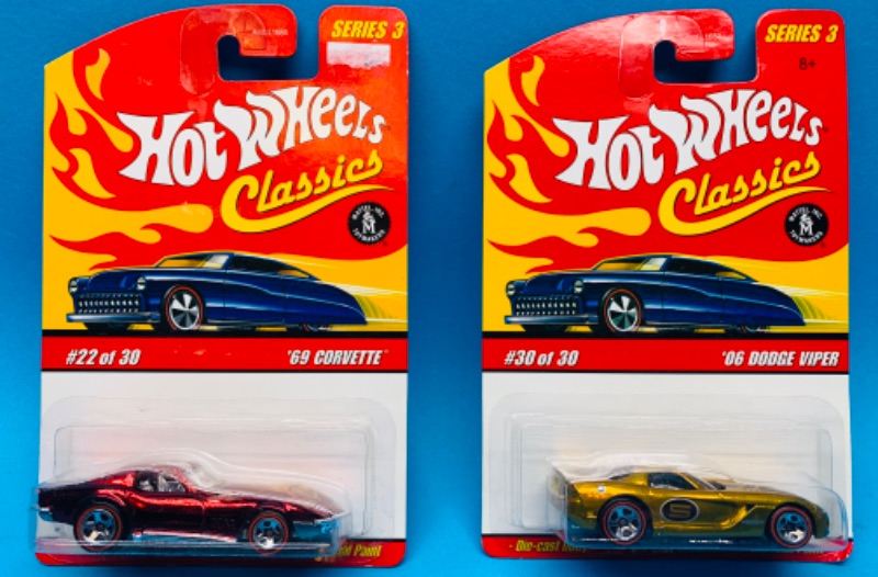 Photo 1 of 625167…2 hot wheels classics race cars with special paint 