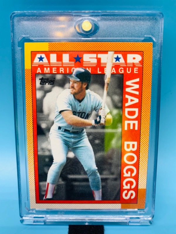 Photo 1 of 625183…topps all star wade Boggs card 387 in case