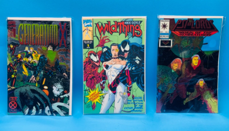 Photo 1 of 625259…3 specialty foil and 3D covers #1 comics in plastic sleeves 