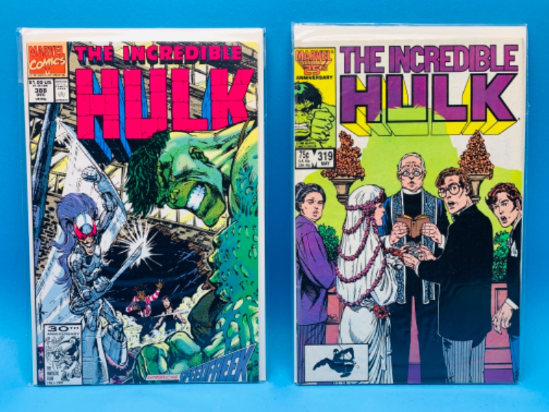 Photo 1 of 625275…2 vintage Hulk comics in plastic sleeves 