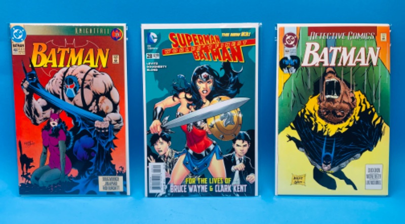 Photo 1 of 625281…3 Batman comics in plastic sleeves 