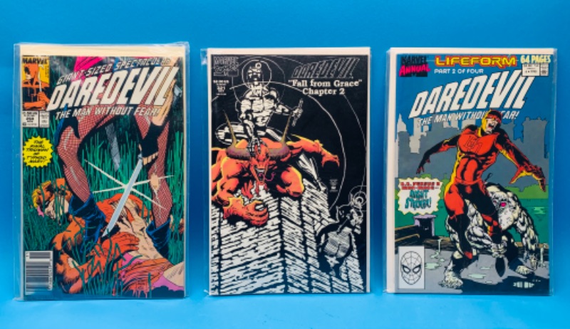 Photo 1 of 625283…3 daredevil comics in plastic sleeves 