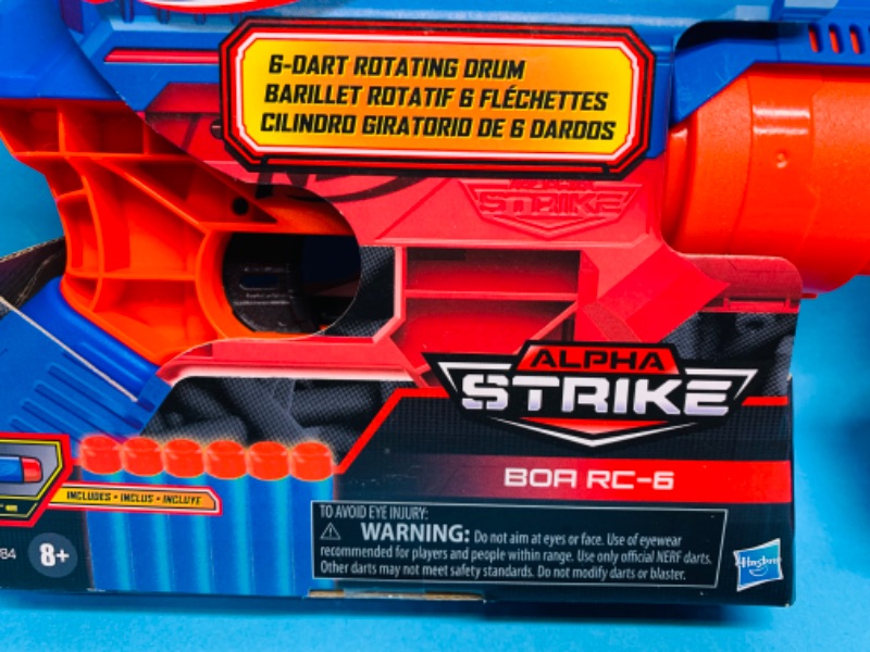 Photo 2 of 625321…2 Nerf alpha strike 6 dart toy guns