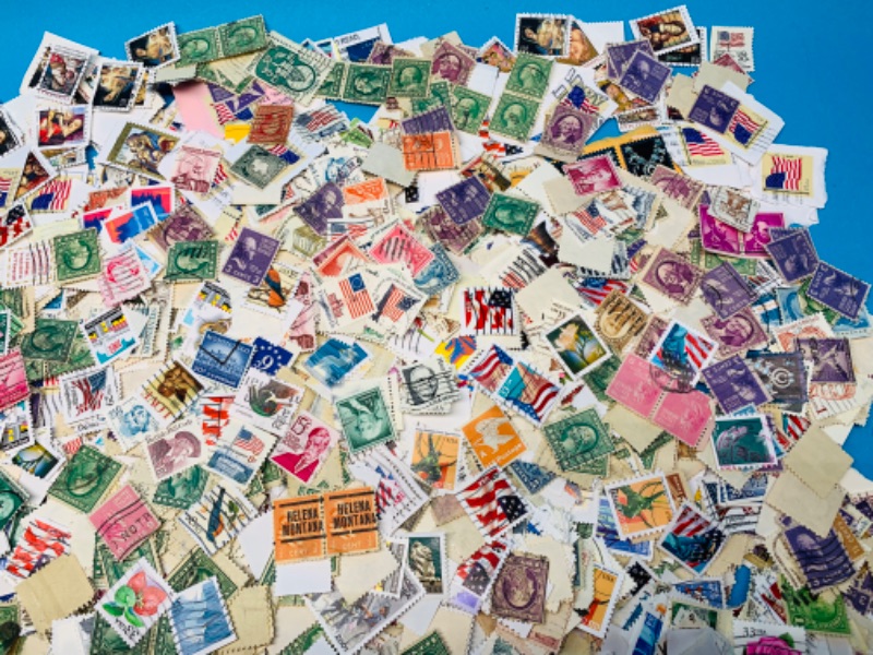 Photo 3 of 625372…1000+ misc used stamps 