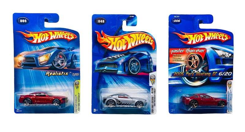 Photo 1 of 625381… 3 hot wheels 1st edition mustang die cast cars 