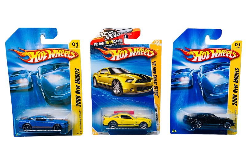 Photo 1 of 625422… 3 hot wheels mustang Shelby die cast cars 