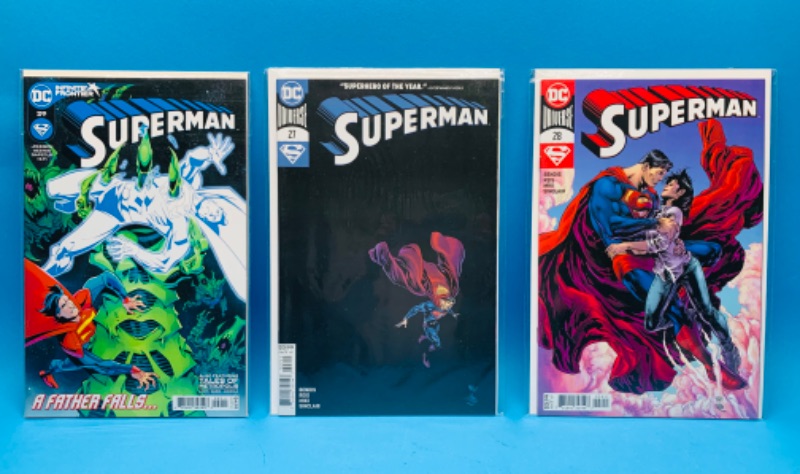Photo 1 of 625449…3 Superman  comics in plastic sleeves 