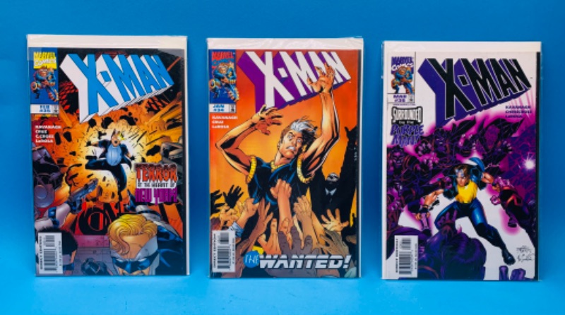 Photo 1 of 625451…3 X-men  comics in plastic sleeves 