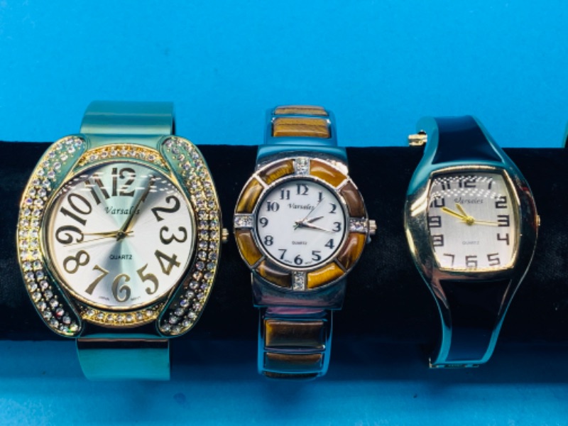 Photo 3 of 625614… 5 ladies fashion cuff watches-will need batteries replaced 