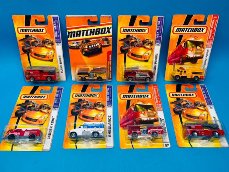 Photo 1 of 625650…8 matchbox die cast emergency vehicles 