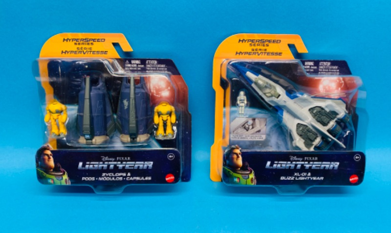 Photo 1 of 625683…2 Disney lightyear hyperspeed series plane toys 