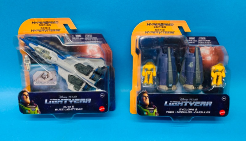 Photo 1 of 625687… 2 Disney lightyear hyperspeed series plane toys 