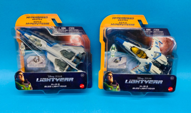 Photo 1 of 625688… 2 Disney lightyear hyperspeed series plane toys 