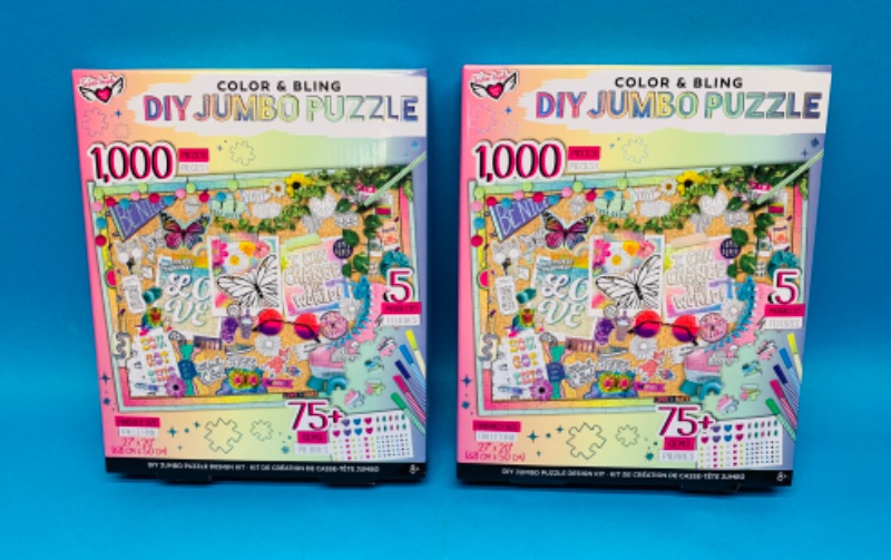 Photo 1 of 625713…2 color and bling jumbo puzzles 