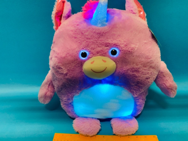 Photo 2 of 625716…large light up hug me plush unicorn 