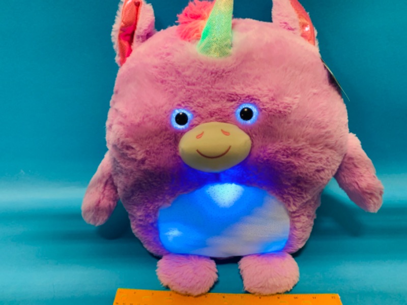 Photo 3 of 625716…large light up hug me plush unicorn 