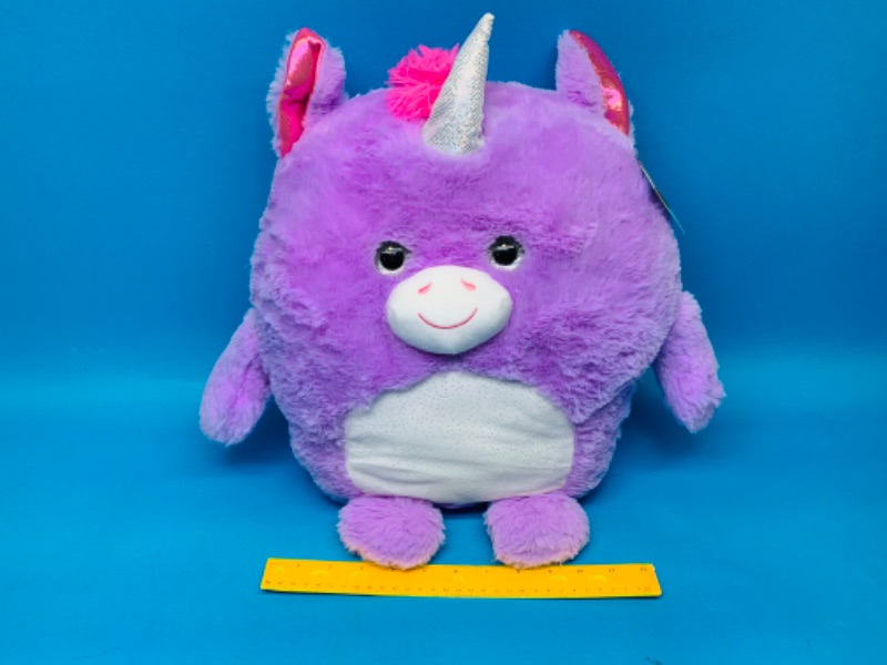 Photo 1 of 625716…large light up hug me plush unicorn 