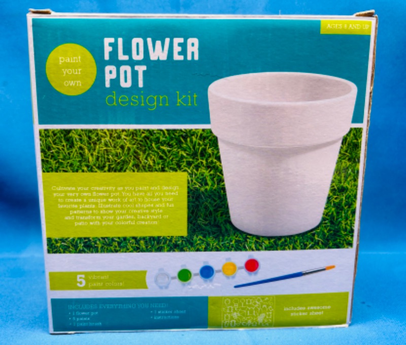 Photo 2 of 625759…paint your own flower pot craft