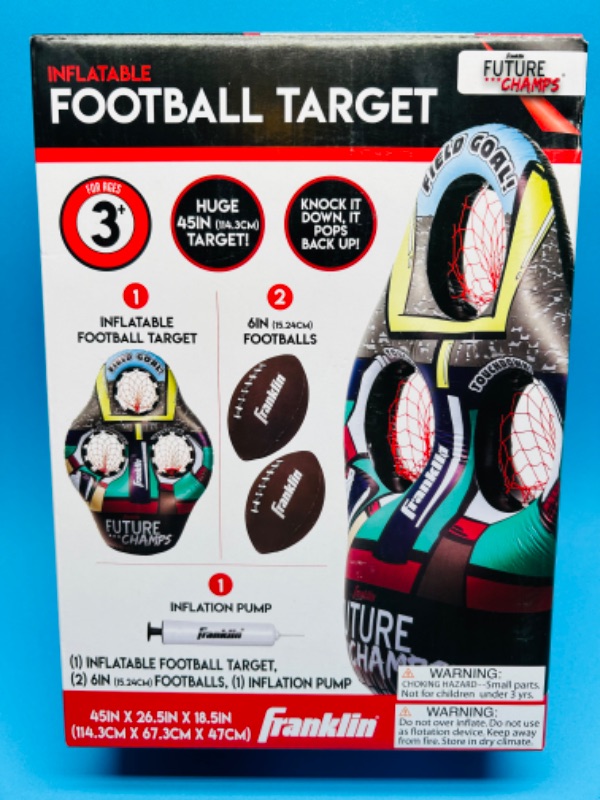 Photo 1 of 625780…Franklin inflatable football target game 