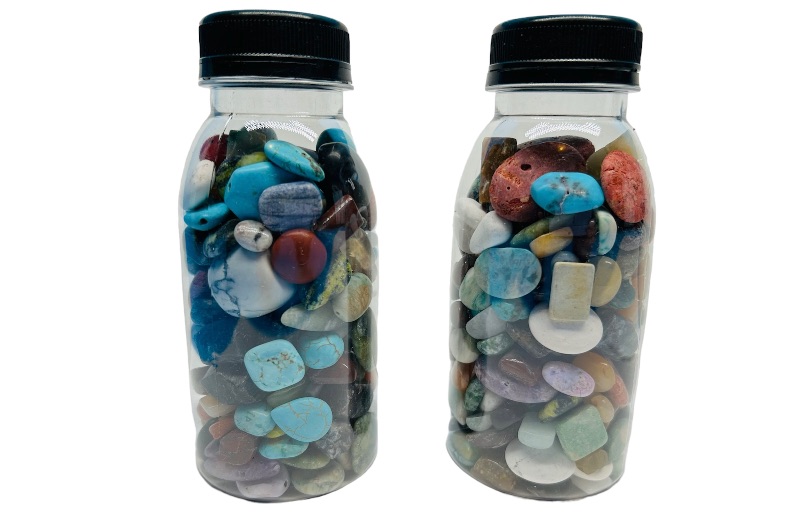 Photo 1 of 625806…2 bottles of small polished rocks 5” each