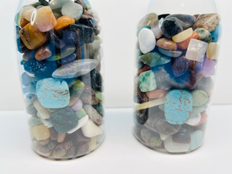 Photo 2 of 625808… 2 bottles of small polished rocks 5” each