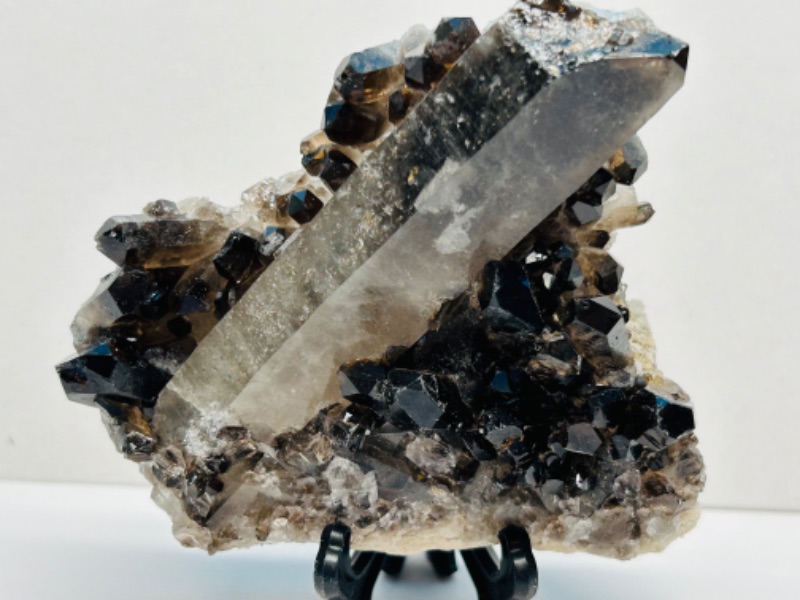 Photo 2 of 625810…3.5 x 4 “ smokey quartz rock with stand 