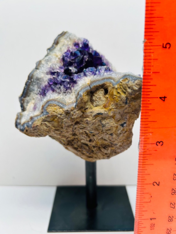 Photo 3 of 625811…5” amethyst rock on stand - height includes stand 