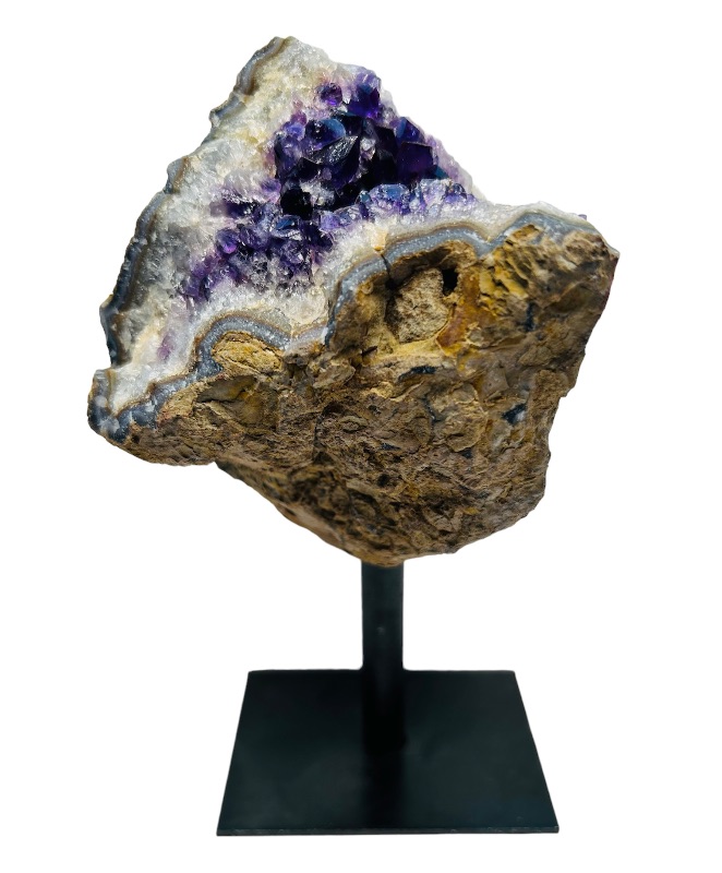 Photo 1 of 625811…5” amethyst rock on stand - height includes stand 