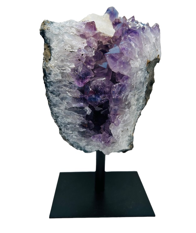 Photo 1 of 625825…6” amethyst crystal rock on stand - height includes stand 