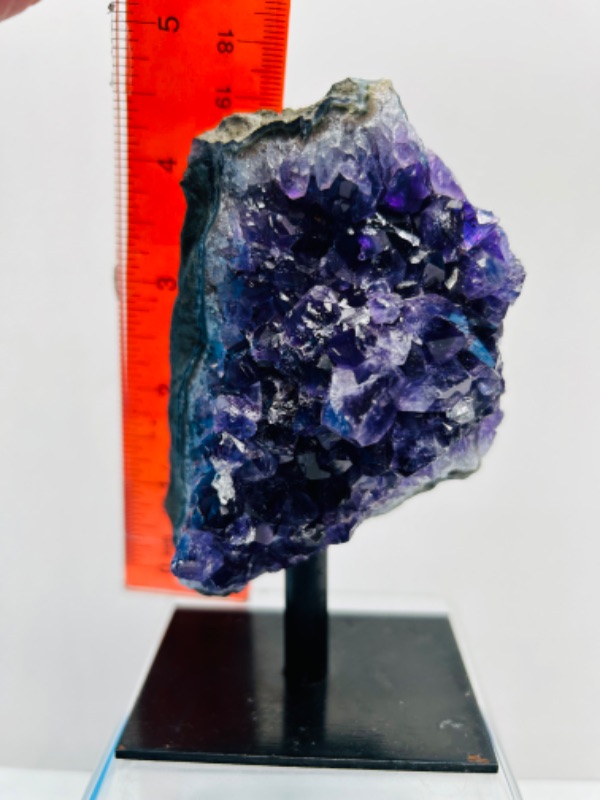 Photo 2 of 625829…4” amethyst rock on stand -height includes stand 