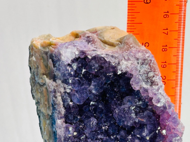 Photo 4 of 625835…5.5”  amethyst rock on stand -height includes stand 