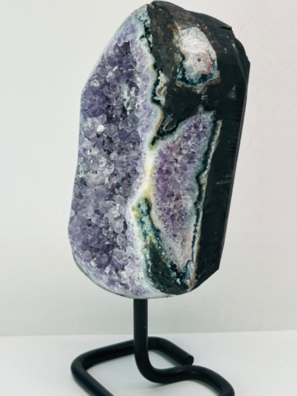 Photo 2 of 625839…7.5”  amethyst rock on stand -height includes stand 